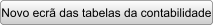 Novo ecr das tabelas da contabilidade