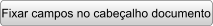 Fixar campos no cabealho documento